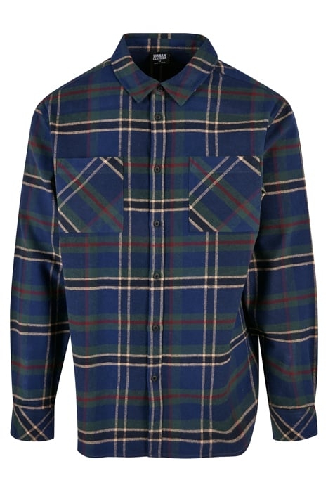 CHECKED MOUNTAIN SHIRT DARKBLUE/BOTTLEGREEN 3