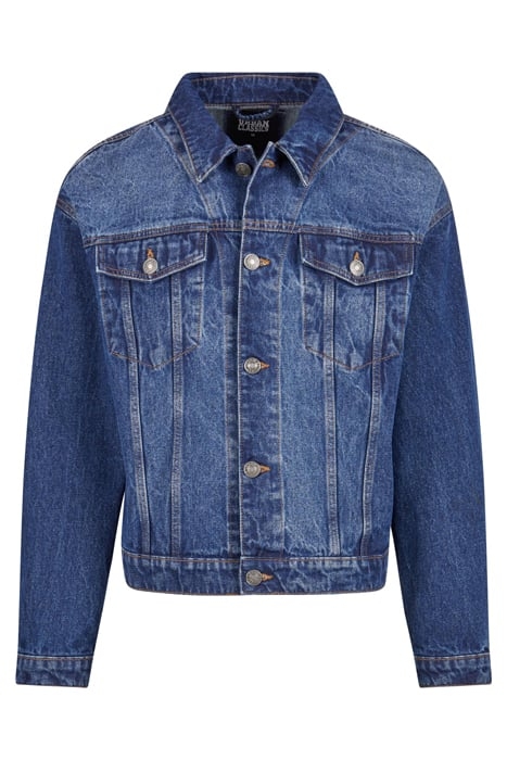 HEAVY OUNCE BOXY DENIM JACKET NEW MID BLUE WASHED 4