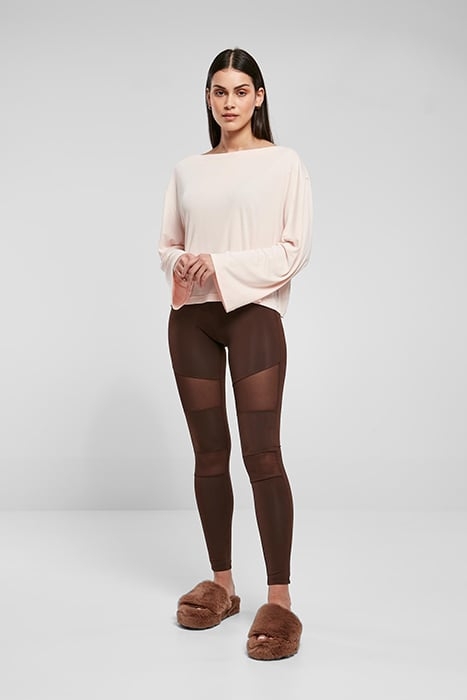 LADIES SHORT MODAL BATEAU NECKLINIE LONGSLEEVE PINK 3