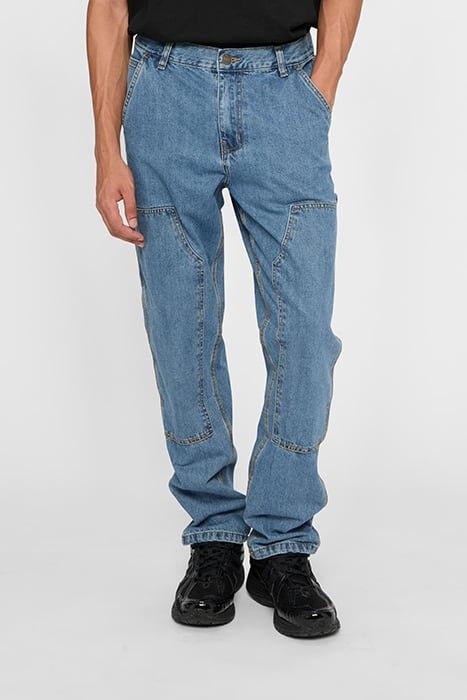 DOUBLE KNEE JEANS LIGHT BLUE WASHED 1