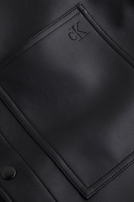 FAUX LEATHER SHIRT CK BLACK 7