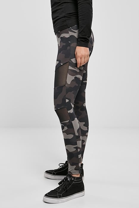 LADIES CAMO TECH MESH LEGGINGS DARKCAMO/BLK 6