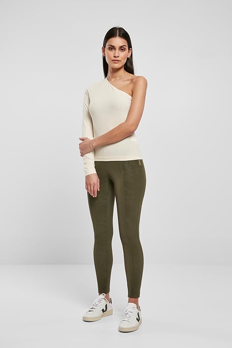 LADIES ASYMMETRIC LONGSLEEVE WHITESAND 3