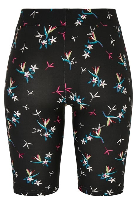 LADIES SOFT AOP CYCLE SHORTS BLACKFLORET 5