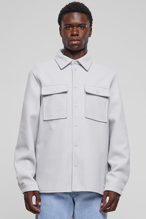 PLAIN OVERSHIRT LIGHTASPHALT 1