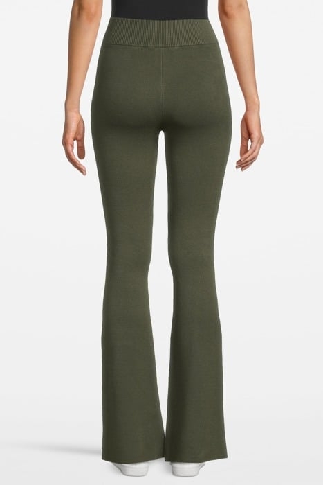 OLLY FLARED PANTS DEEP MOSS 2