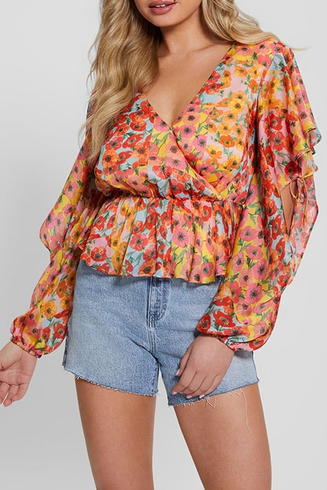 LS SASKIKA DRAPY TOP BOTANICAL SUNRAYS PR 1