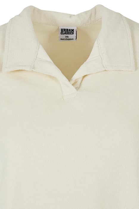LADIES TOWEL POLO TEE PALEWHITE 8