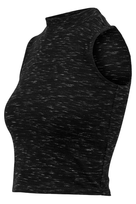 LADIES SPACE DYE TOP BLK/WHT 5