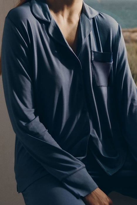 NW TOP SHIRT LS BORNEO BLUE 2