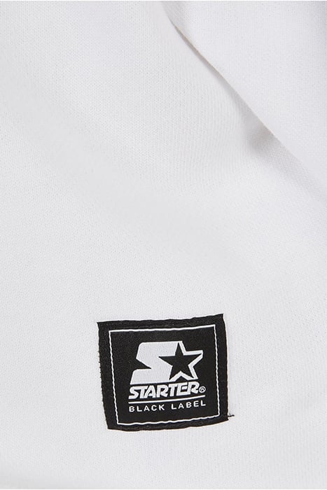 LADIES STARTER CROPPED HOODY WHITE 6