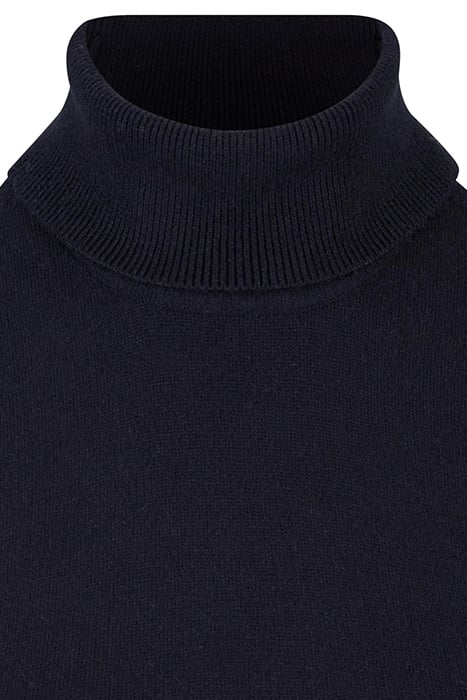 LADIES KNITTED ECO VISCOSE TURTLENECK DRESS BLACK 8
