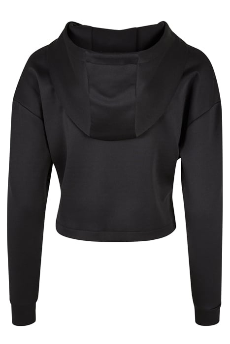 LADIES SHORT SCUBA HOODY BLACK 5