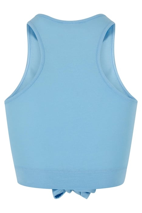 LADIES CROPPED KNOT TOP BALTICBLUE 5