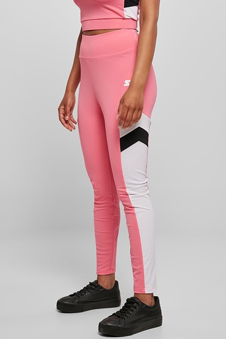 LADIES STARTER HIGHWAIST SPORTS LEGGINGS PNKGRPFRT/WHT/BLK 6