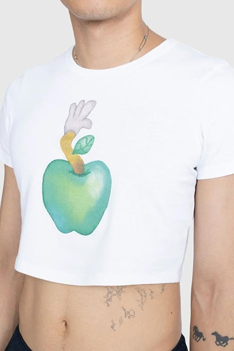NTS X HIGHSNOBIETY – APPLE BABY TEE WHITE 5