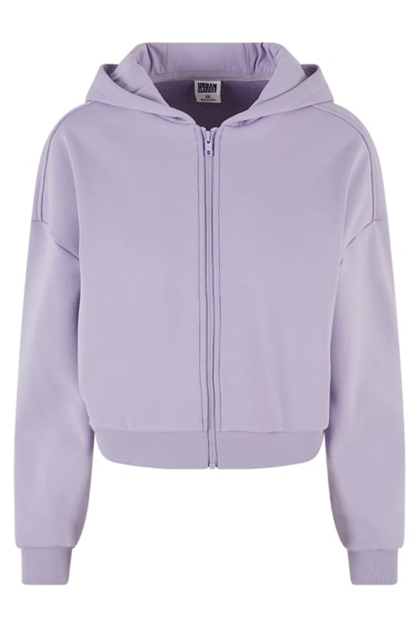 LADIES COZY SHORT ZIP HOODY DUSTYLILAC 4