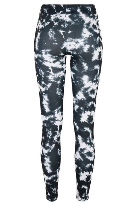LADIES TIE DYE LEGGINGS BLACK/WHITE 4