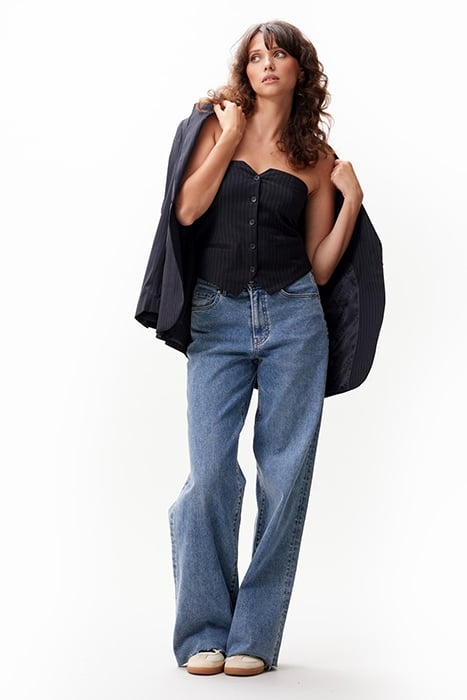 PINSTRIPE TOP BLACK 5