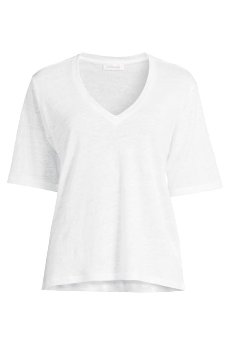 KEELIA V-NECK TEE WHITE 3
