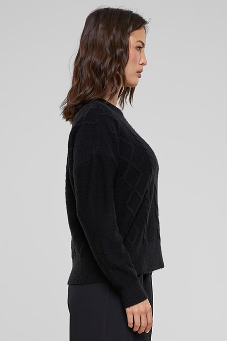 LADIES CABEL KNIT SWEATER BLACK 7