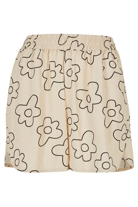 LADIES AOP VISCOSE RESORT SHORTS SOFTSEAGRASSFLOWER 4