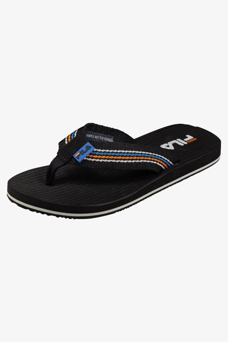RAVELLO SLIPPER BLACK-VALLARTA BLUE 6