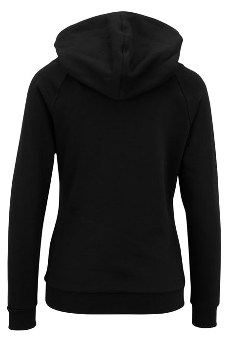 LADIES RAGLAN HIGH NECK HOODY BLACK 5