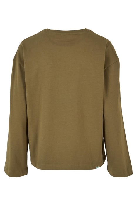 LADIES ORGANIC OVERSIZED LONGSLEEVE TINIOLIVE 5