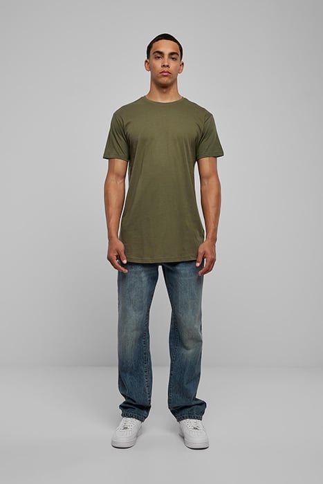 SHAPED LONG TEE OLIVE 3