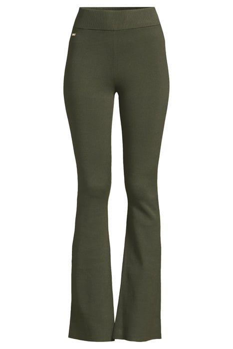 OLLY FLARED PANTS DEEP MOSS 3