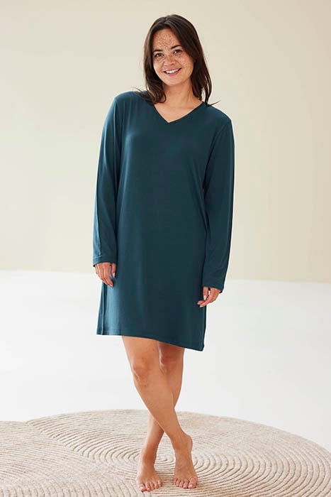 NW 1P NIGHTGOWN LS EMERALD 1
