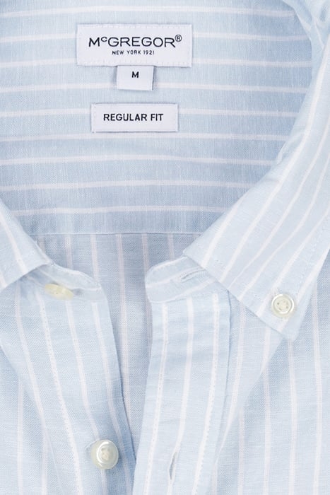 COTTON LINEN STRIPE SHIRT LIGHT BLUE 8