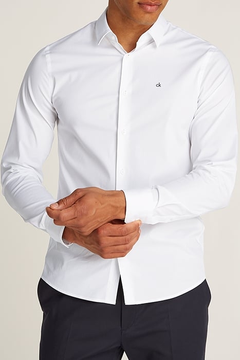 POPLIN STRETCH SLIM BRIGHT WHITE 1