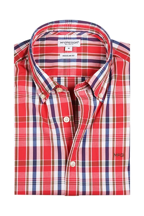 SUMMER CHECK SHIRT CORAL RED 3