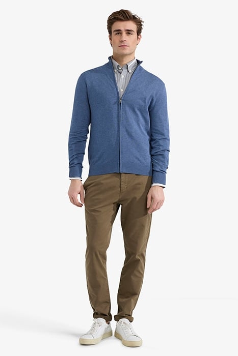 ZIP THRU CARDIGAN VINTAGE BLUE 2