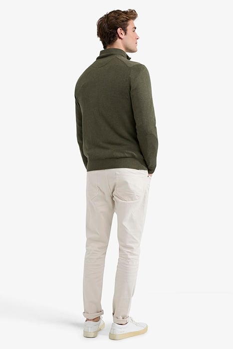 ZIP THRU CARDIGAN OLIVE 3