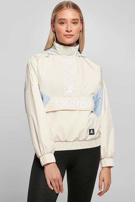 LADIES STARTER COLORBLOCK HALFZIP WINDBREAKER PALEWHITE/ICEW 1