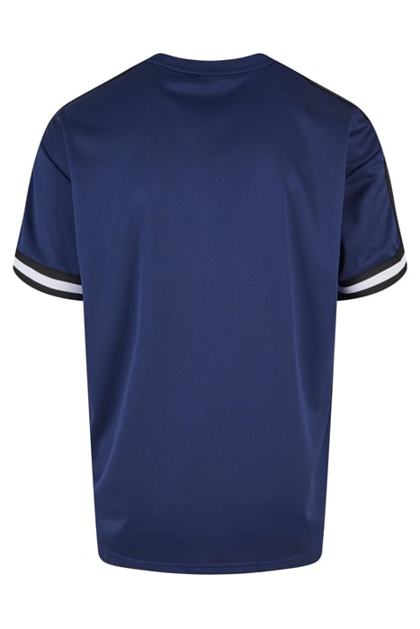 OVERSIZED STRIPES MESH TEE DARKBLUE 5