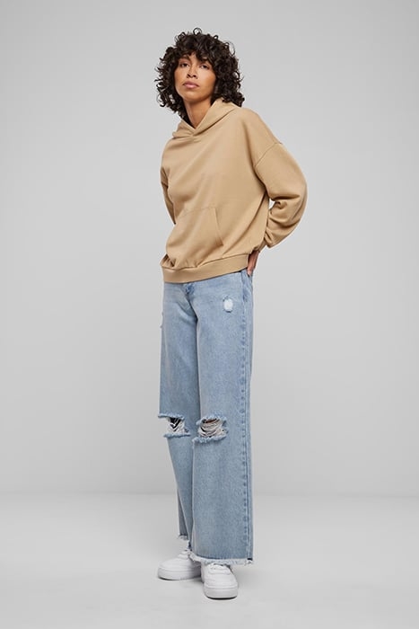 LADIES LIGHT TERRY OVERSIZED HOODIE UNIONBEIGE 3