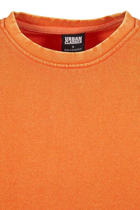 LADIES CROPPED FLOWER EMBROIDERY TERRY CREWNECK VINTAGEORANG 8