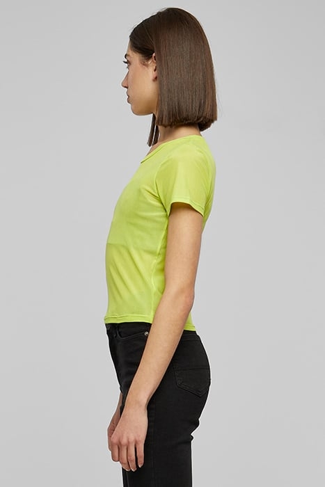 LADIES SHORT MESH TEE FROZENYELLOW 5