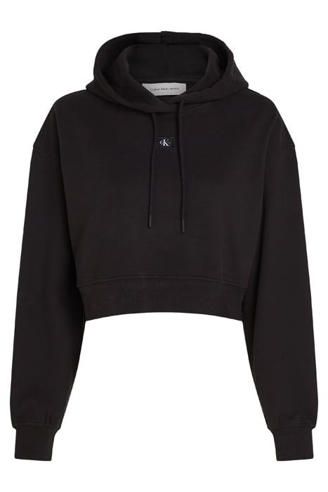 WOVEN LABEL HOODIE CK BLACK 4