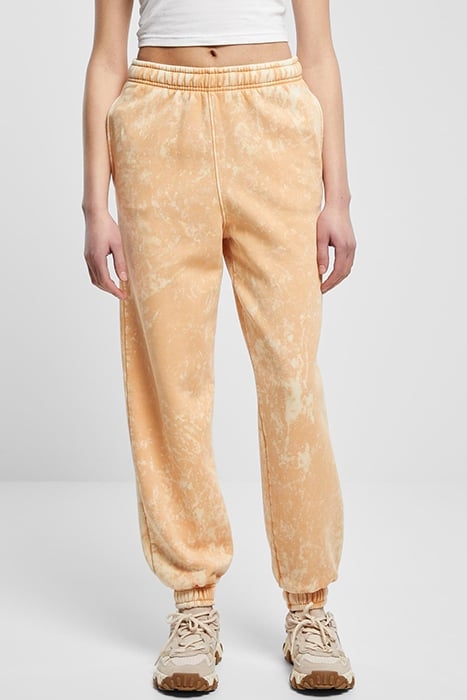LADIES TOWEL WASHED SWEAT PANTS PALEORANGE 1