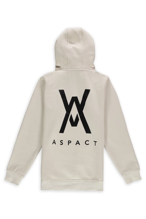 UNISEX ASPACT BACK LOGO HOODIE SAND 2