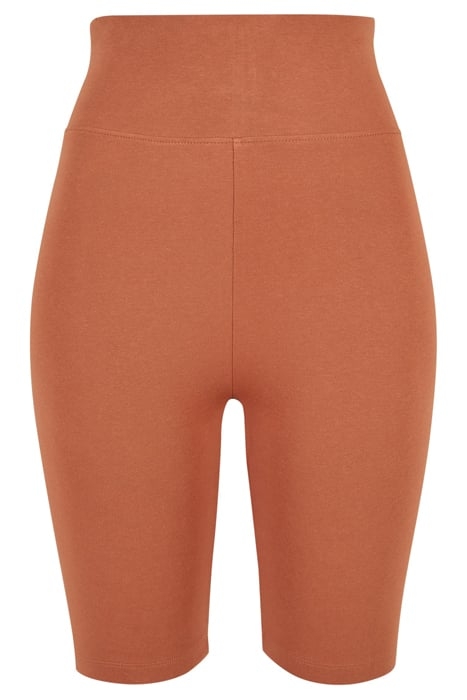 LADIES HIGH WAIST CYCLE SHORTS TERRACOTTA 4
