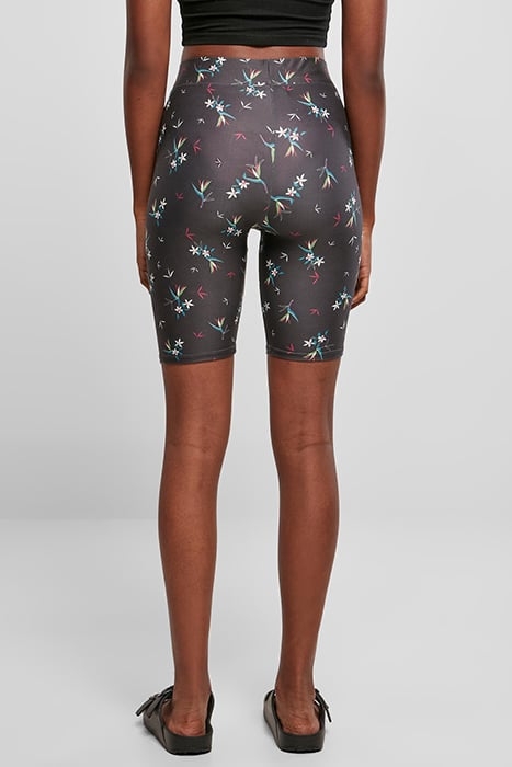 LADIES SOFT AOP CYCLE SHORTS BLACKFLORET 2