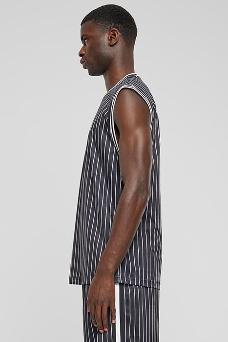 STRIPED MESH TANKTOP BLACK/WHITE 6
