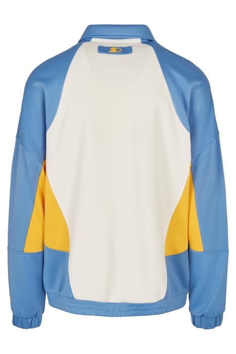 STARTER LASER TRACK JACKET PLWHT/HRZNBLU/CLFRNYLLW 5