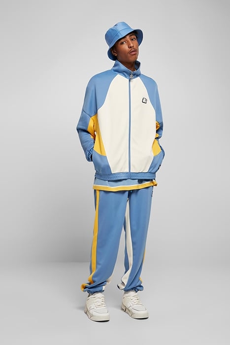 STARTER LASER TRACK JACKET PLWHT/HRZNBLU/CLFRNYLLW 3